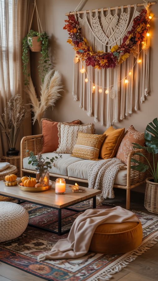 Boho Fall Decor for a Unique Twist