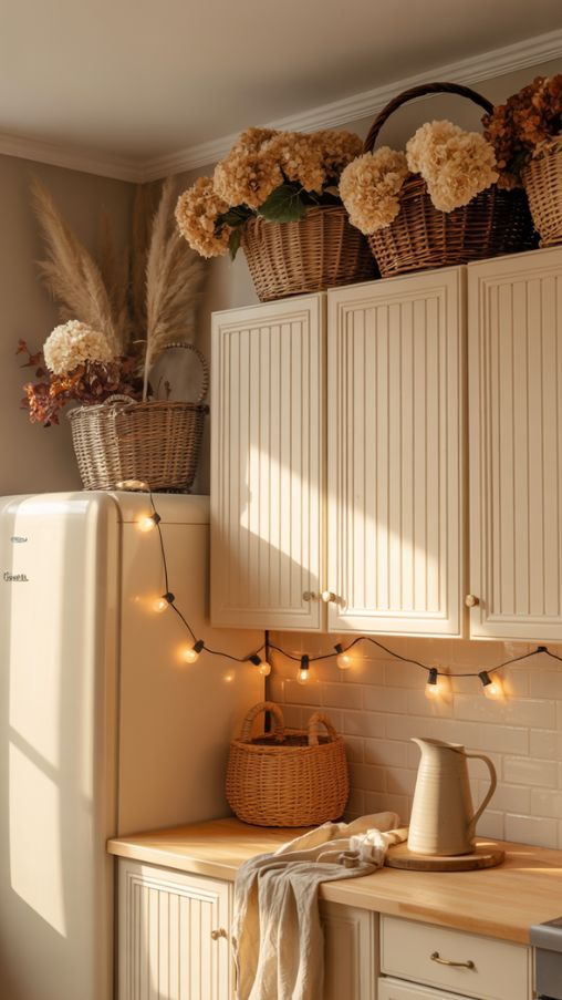 Decorating Above Cabinets and Refrigerators