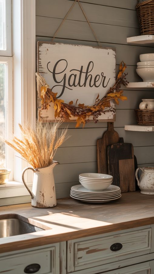 Farmhouse Fall Kitchen Styling Tips