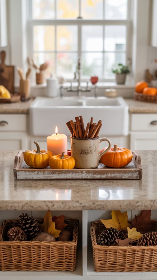 Maintaining Functionality in a Decorated Fall Kitchen