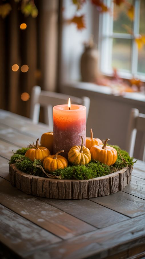 Seasonal Table Settings and Fall Centerpieces