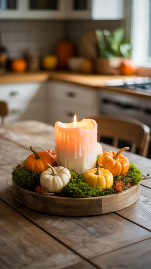 Seasonal Table Settings and Fall Centerpieces