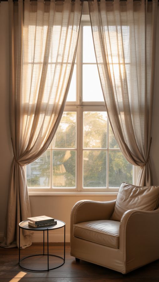 living room decor curtains