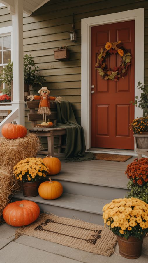 Classic Thanksgiving Porch Decor Ideas