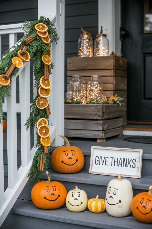 DIY Thanksgiving Porch Decorations