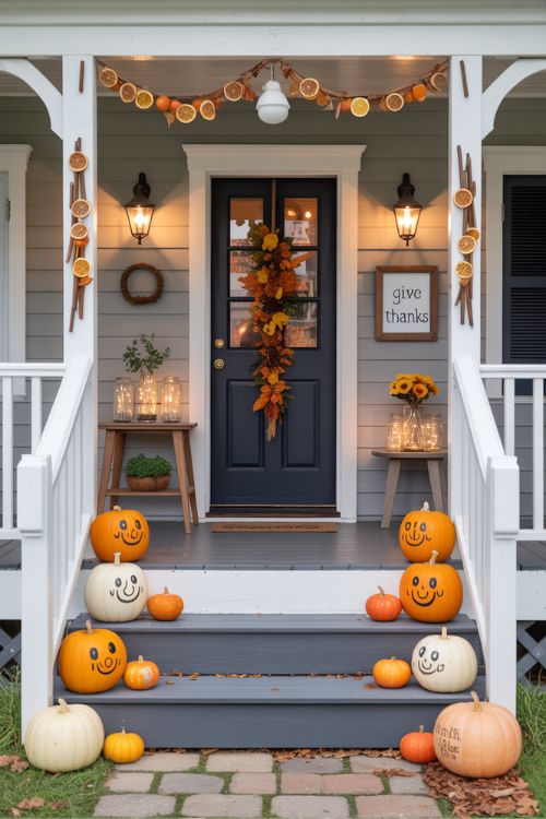 DIY Thanksgiving Porch Decorations