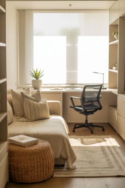 Large Guest Bedroom Office Combo Layout Ideas