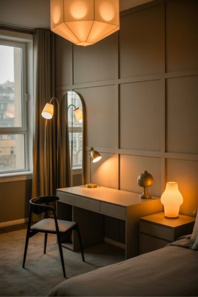 Lighting Ideas for a Guest Bedroom Office Combo