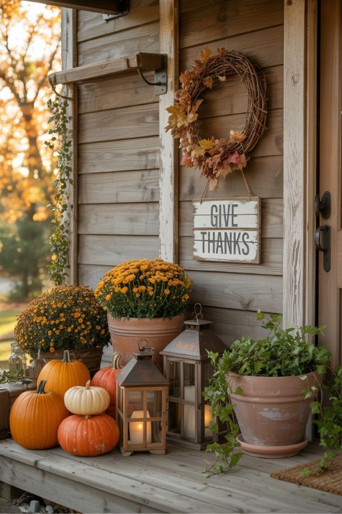 Seasonal Transition Porch Decor