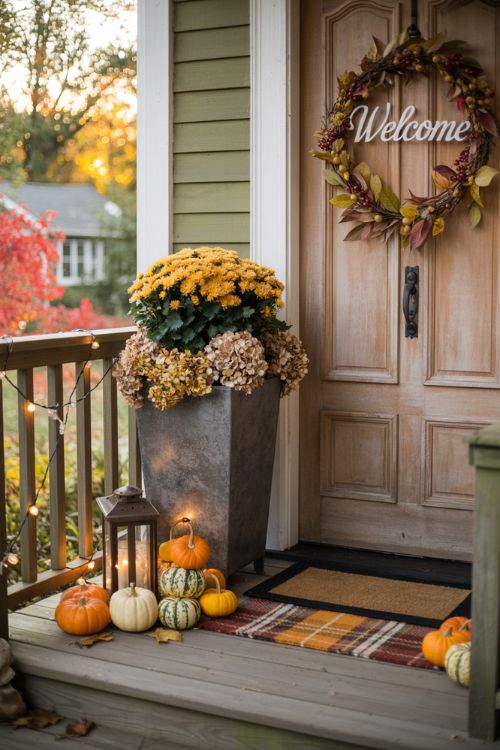 Small Porch Thanksgiving Decor Ideas