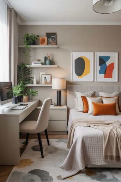 Styling and Décor Tips for a Guest Bedroom Office Combo