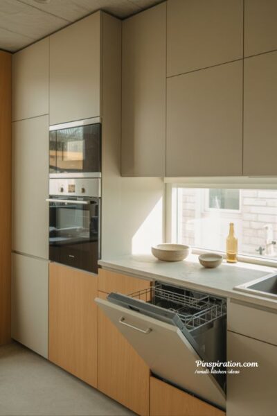 Compact kitchen ideas with space saving appliances and minimalist modern design