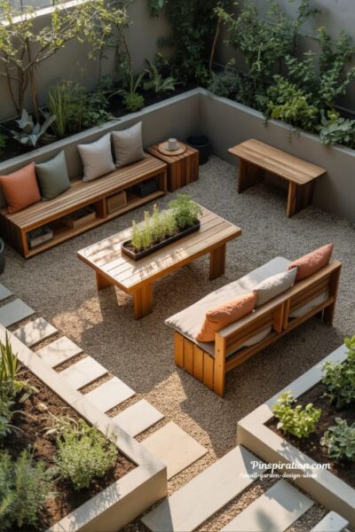 Functional small garden design ideas with multi use furniture and flexible layouts for compact outdoor spaces