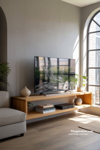 Integrated Small Living Room TV Center