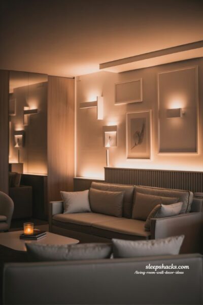 Lighting Based Living Room Wall Decor Ideas That Transform Your Space
