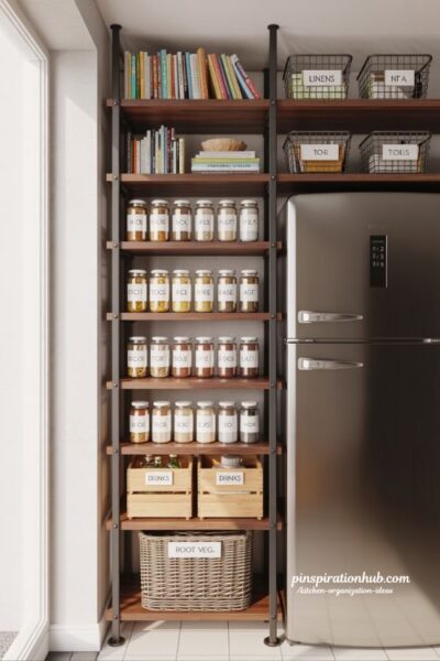 Maximize Kitchen Storage with Smart Vertical Space and Tall Shelves