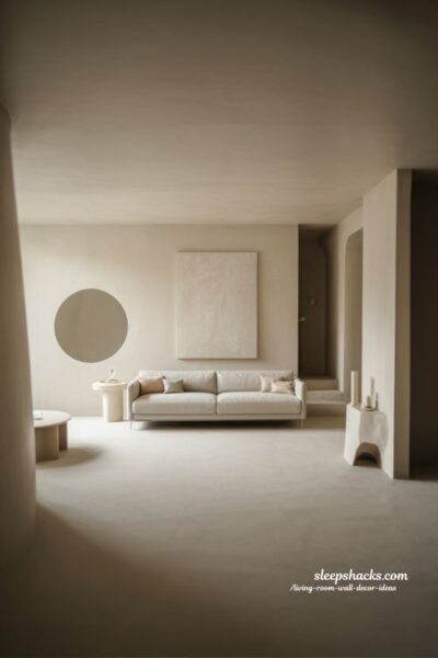 Minimalist Living Room Wall Decor Ideas for Calm Peaceful Spaces