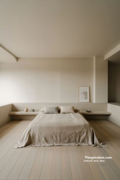 Minimalist bedroom decor ideas calm neutral bedroom with clean lines and clutter free design