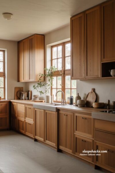 Natural Wood Kitchen Cabinets Ideas for a Warm Modern Look