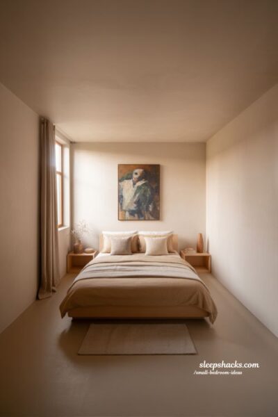 Small Bedroom Ideas Letting Art Be the Focus Minimal Calm Interior Design