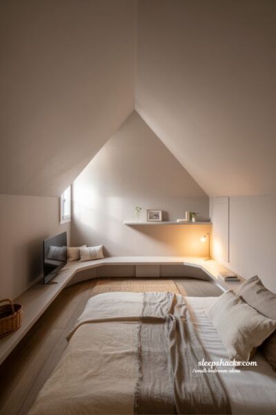 Small Bedroom Ideas Working With Awkward Layouts Slanted Ceiling Cozy Interior Design