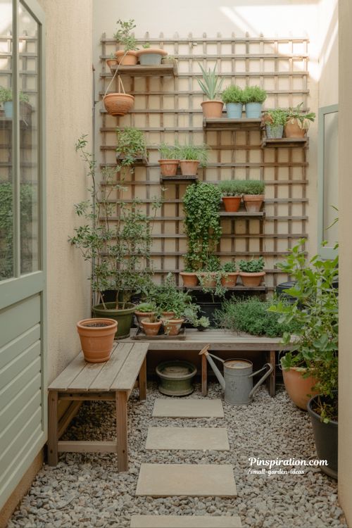 Small garden ideas for transforming tiny spaces into calm green retreats with vertical design and natural textures