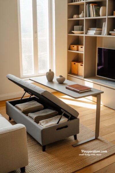 Smart Storage Living Room Design