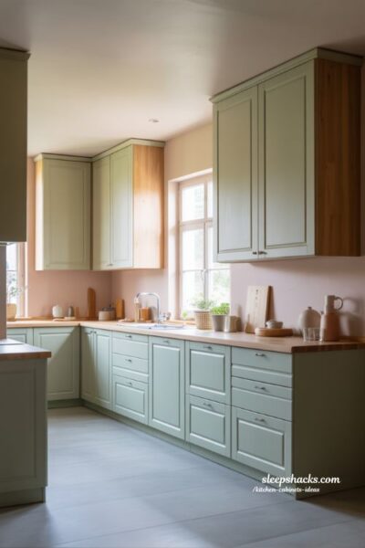 Soft Pastel Kitchen Cabinets Ideas for a Cozy and Airy Feel