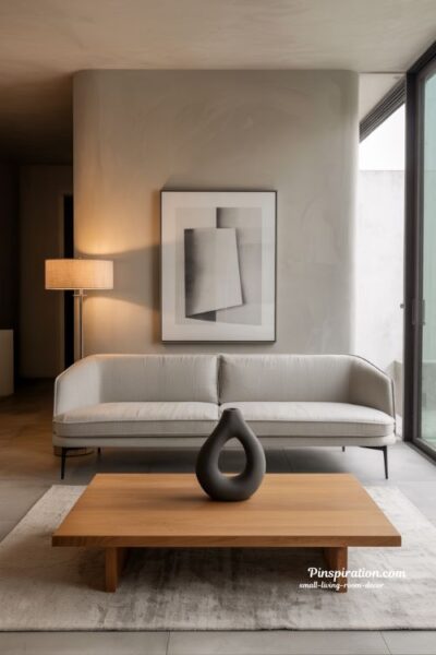 The Serene Minimalist Small Living Room