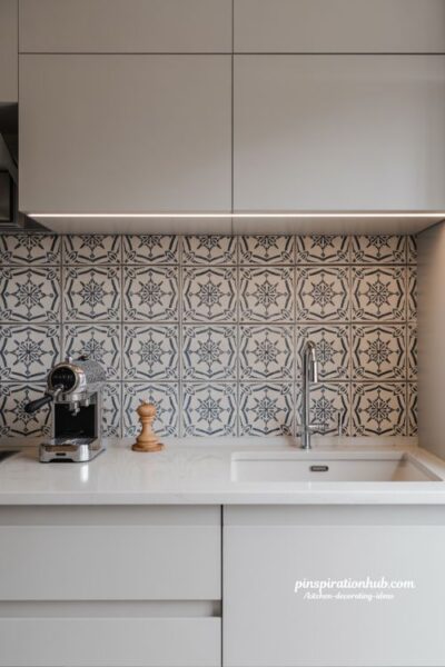 The Statement Wall: Patterned Tile Backsplashes for Modern Kitchen Interest