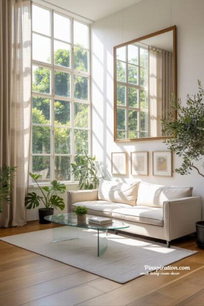 The Sun-Drenched Airy Small Living Room