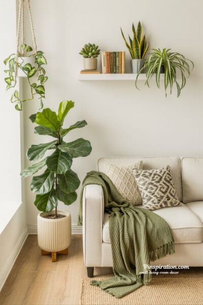 The Vibrant Botanical Small Living Room