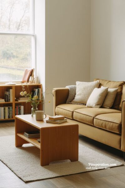 Timeless Practicality: The Simple Small Living Room