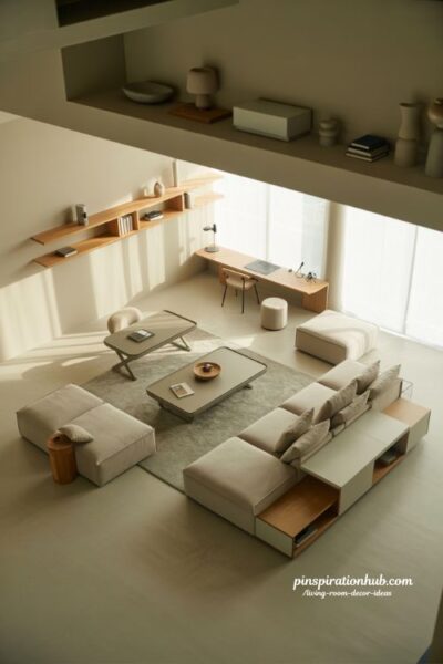 multi functional living room decor ideas with flexible furniture modern small space smart interior inspiration