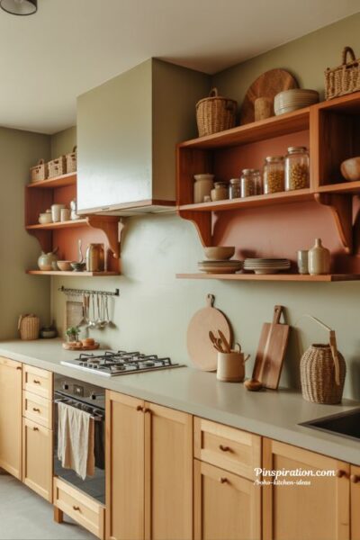 Boho kitchen ideas with functional beauty and practical elegant design