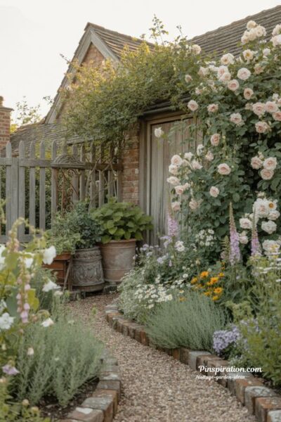 English inspired cottage garden ideas with timeless charm and romantic roses