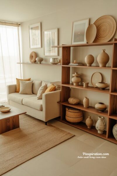 boho small living room ideas travel decor cozy global aesthetic neutral storytelling interior