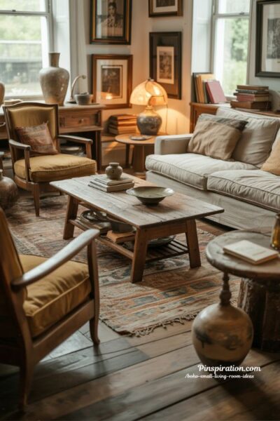 boho small living room ideas vintage touches cozy lived in warm eclectic interior design