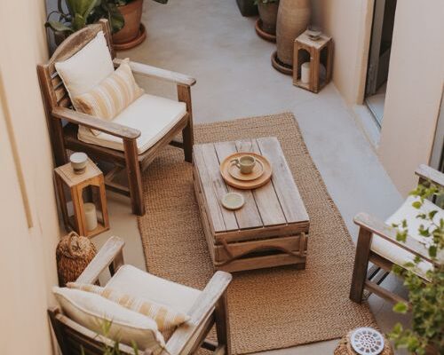 small outdoor patio ideas cozy tiny backyard escape with plants and warm lighting