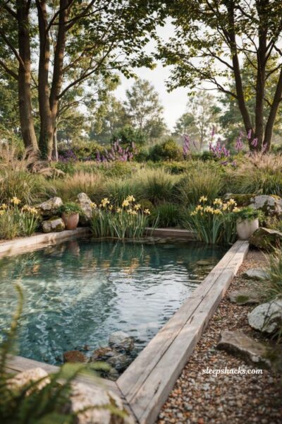 Natural pool ideas with native aquatic plants for a healthy backyard ecosystem