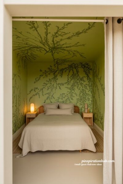 small guest bedroom ideas bold accent wall or patterned bedding design statement feature wall bedroom inspiration cozy modern guest room