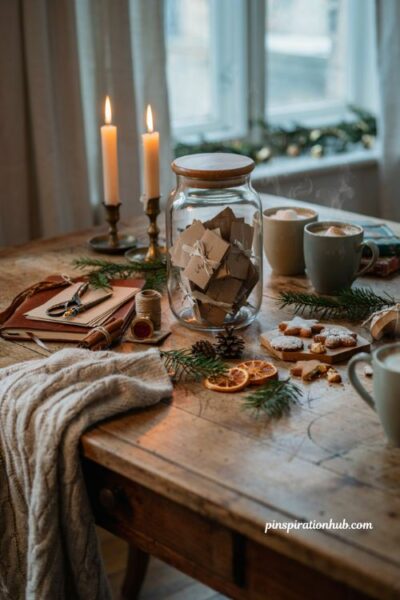 Personalized date night idea jar handmade Christmas gift for boyfriend with romantic diy holiday ideas