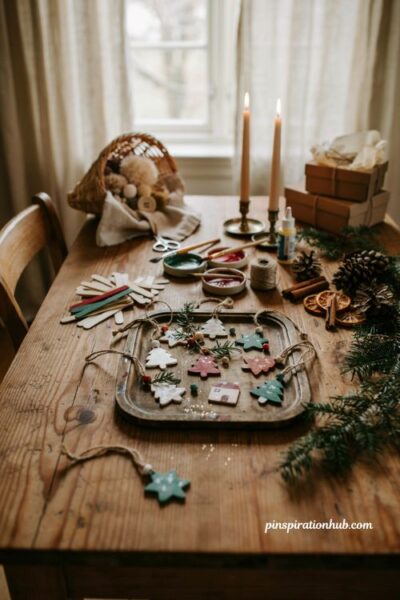 Popsicle stick ornaments handmade Christmas gift ideas with easy diy holiday keepsake crafts