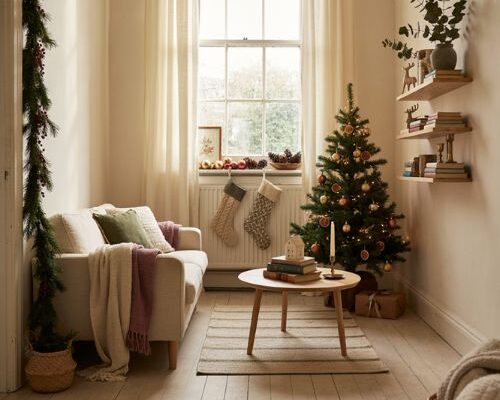 Small living room Christmas decor ideas for a cozy space
