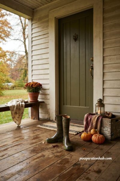 rain boots fall outdoor decor front porch farmhouse entryway
