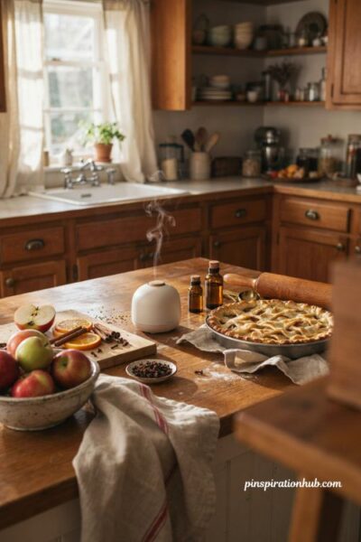 Apple pie paradise fall diffuser blend with cinnamon clove and orange