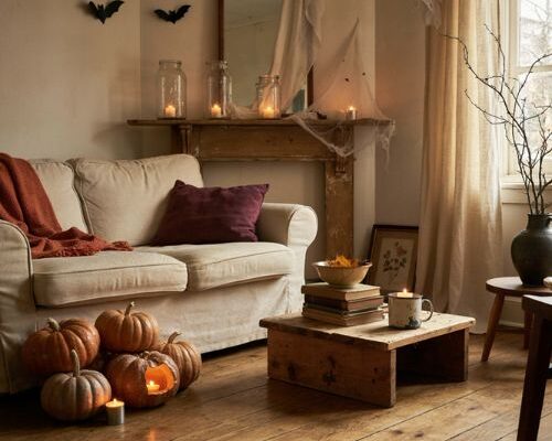 Cheap Halloween decorations for a cozy spooky home