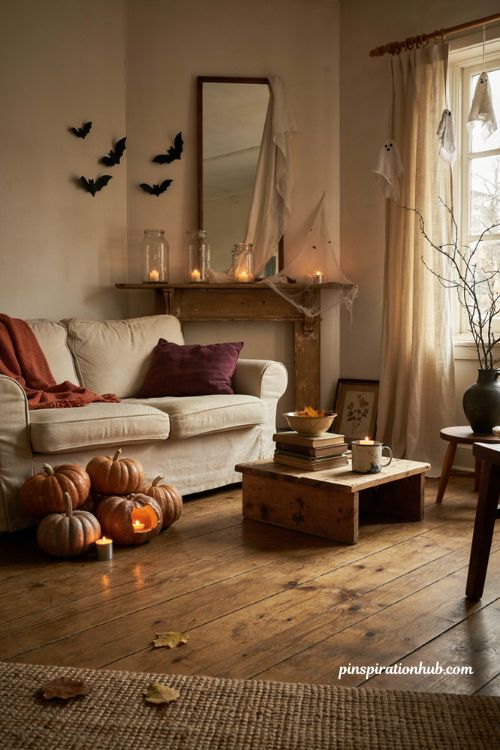 Cheap Halloween decorations for a cozy spooky home