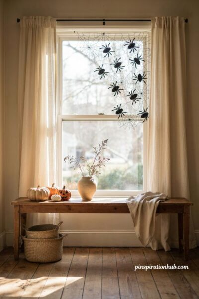 Cheap Halloween spider window decorations
