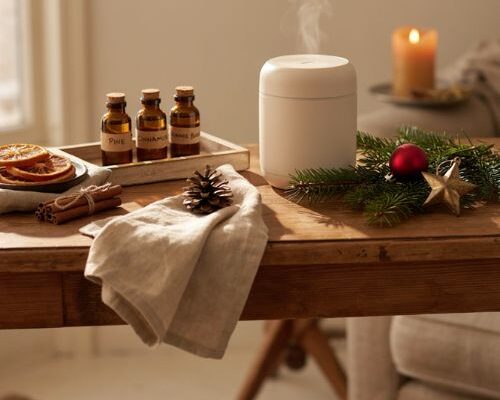 Christmas diffuser blends for a cozy warm holiday home